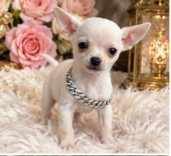 Diamond, cream Chihuahua puppy
